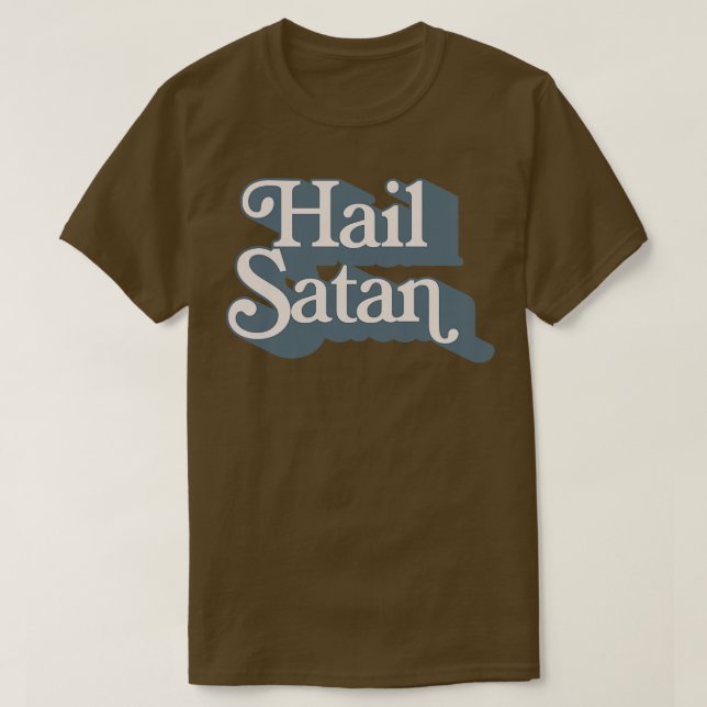 Camiseta Design de Tipografia de Satã (Frente do Design)