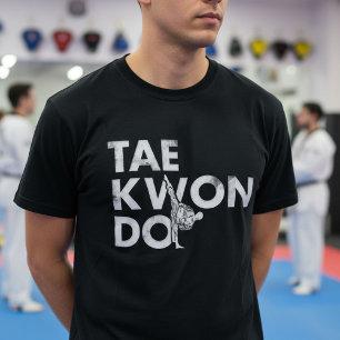 Camiseta Design de Tipografia de Taekwondo em Aquarela Bran