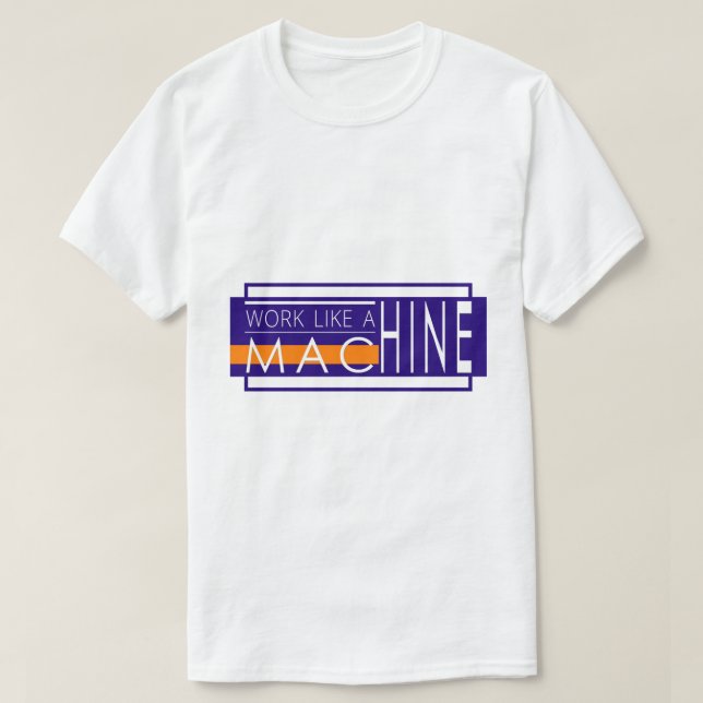 Camiseta Design de Tipografia de Texto Branco Moderno (Frente do Design)