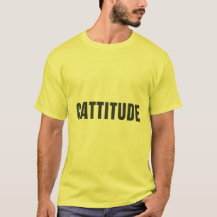 Camiseta Design de Tipografia Divertida para Amantes de Gat