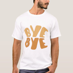Camiseta Design de tipografia em negrito Despedida.