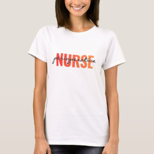Camiseta Design de Tipografia Enfermeira Perioperatória