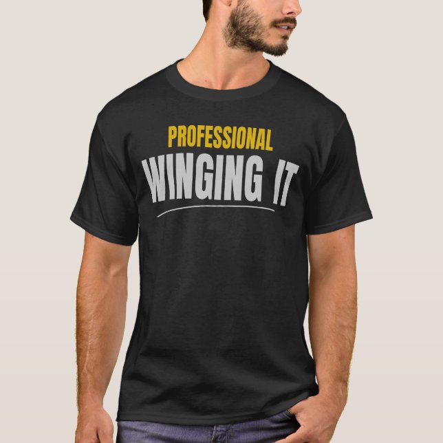 Camiseta Design de Tipografia Engraçado para Profissionais  (Frente)