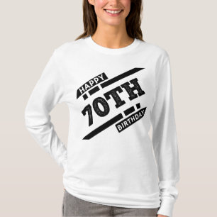 Camiseta Design de tipografia feliz de 70