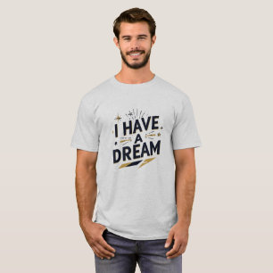 Camiseta Design de Tipografia Inspirador Sonho que Tenho