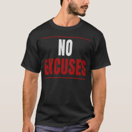 Camiseta Design de Tipografia Negrito Sem Desculpas