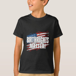 Camiseta Design de Tipografia Política Birthright S - Equal