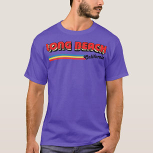 Camiseta Design de Tipografia Retro em Long Beach