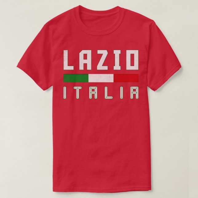 Camiseta Design de Tipografia Retro Italiana Lazio (Frente do Design)