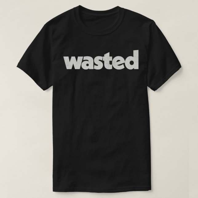 Camiseta Design de Tipografia Retroativa de Estilo Desvanec (Frente do Design)