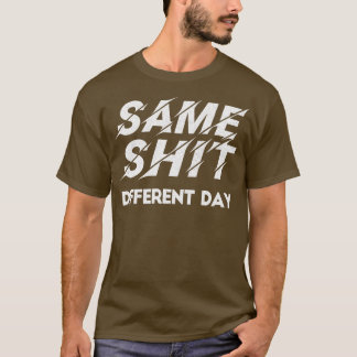 Camiseta Design de Tipografia Retroativa no Mesmo Dia Difer