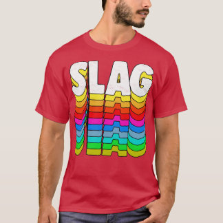 Camiseta Design de Tipografia Retroativa SLAG