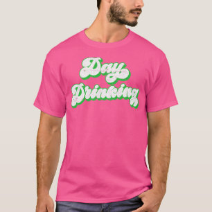 Camiseta Design de Tipografia RetroBebendo Dia