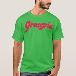 Camiseta Design de Tipografia Retrorística do Groupie