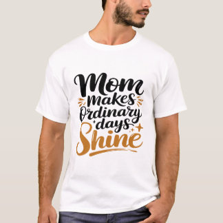 Camiseta Design de Tipografia Shine – Elegante Letra Cursiv