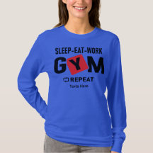 Design de tipografia Sleep Eat Work Gym Repeat