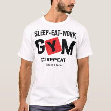 Design de tipografia Sleep Eat Work Gym Repeat