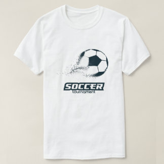 Camiseta Design de Torneio de Bola de Futebol de Partículas