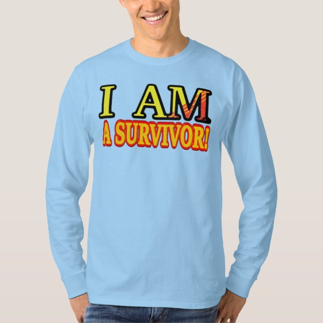 Camiseta Design de Trabalho de arte de "SOBREVIVOR". Compra (Frente)