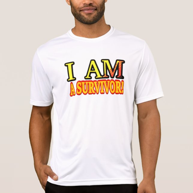 Camiseta Design de Trabalho de arte de "SOBREVIVOR". Compra (Frente)