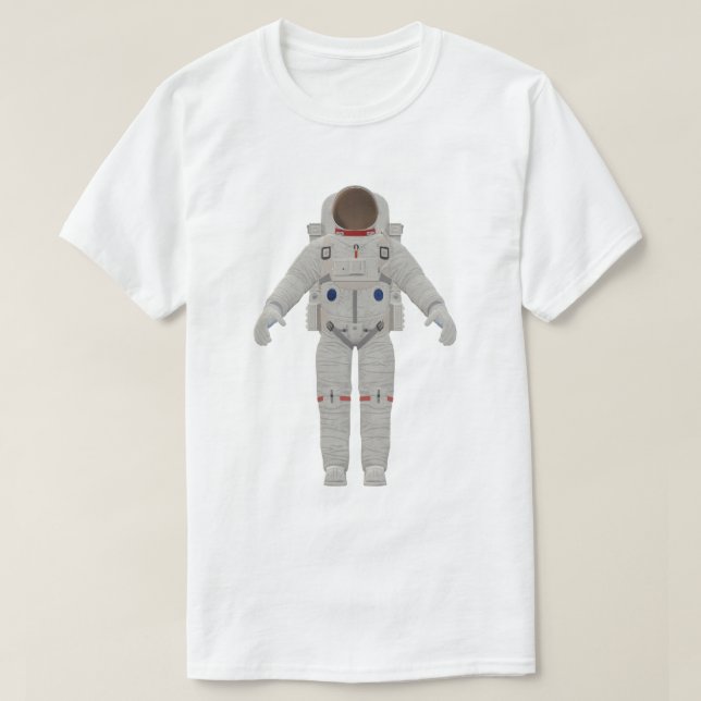 Camiseta Design de Traje Espacial de Astronauta (Frente do Design)