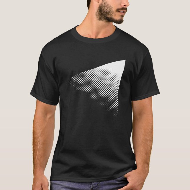 Camiseta design de triângulo de raster geométrico (Frente)