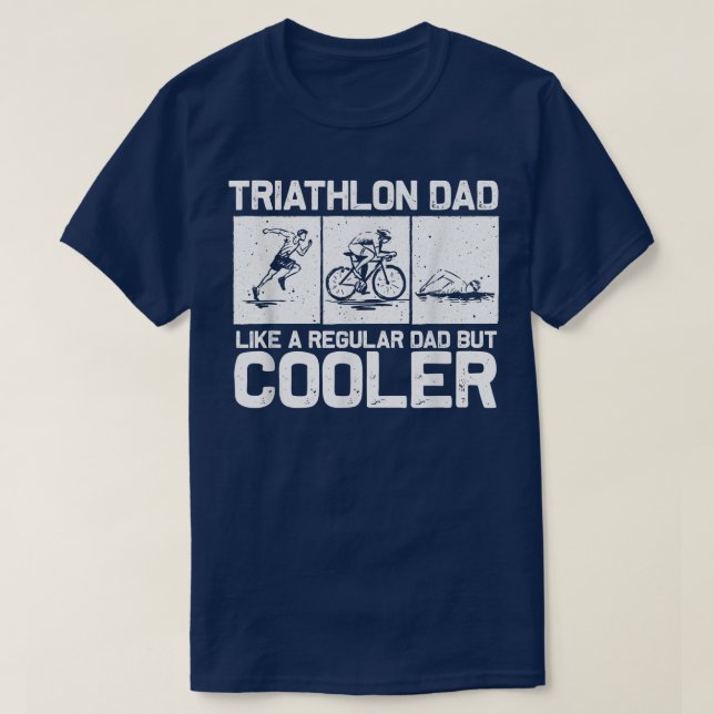 Camiseta Design De Triathlon Engraçado Para Carro De Nataçã (Frente do Design)