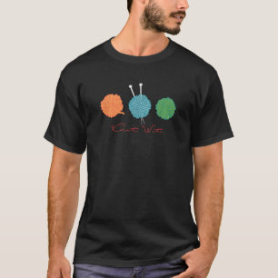 Camiseta design de tricô engraçado para costureiras