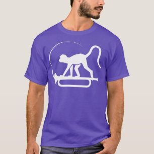 Camiseta Design de trompete de macaco
