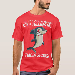 Camiseta Design De Tubarão Engraçado Para Homens
