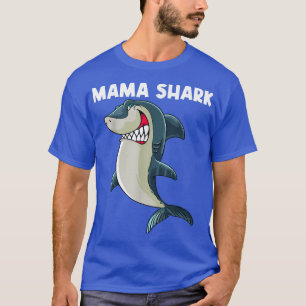 Camiseta Design De Tubarão Engraçado Para Mulheres Meninas