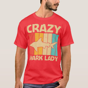 Camiseta Design De Tubarão legal Para Mulheres Meninas Anim
