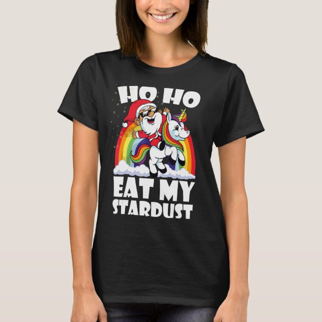 Camiseta Design de unicórnio arco-íris (Frente)