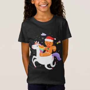 Camiseta Design de Unicórnio Engraçado Gingerpão De Gingerp