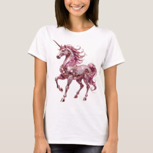 Camiseta Design de UNICÓRNIO Prateado que Chama a Atenção