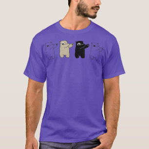 Camiseta Design de Ursos Banguejantes - Urso Engraçado De A