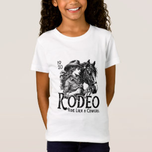 Camiseta design de vaqueira fofa