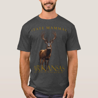 Camiseta Design de Veado de Cauda Branca do Arkansas