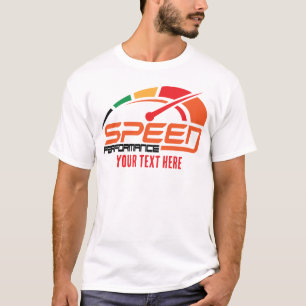 Camiseta Design de Velocidade e Liberdade de Ciclomotor