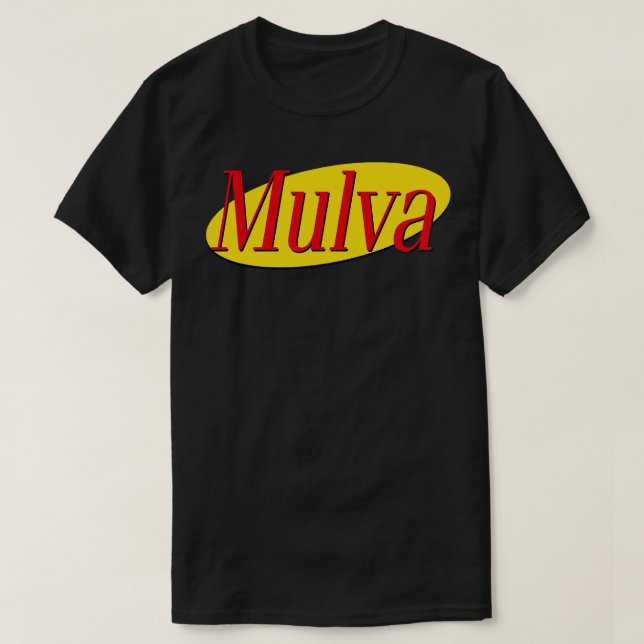 Camiseta Design de Ventilador de Comédia Mulva 90s (Frente do Design)