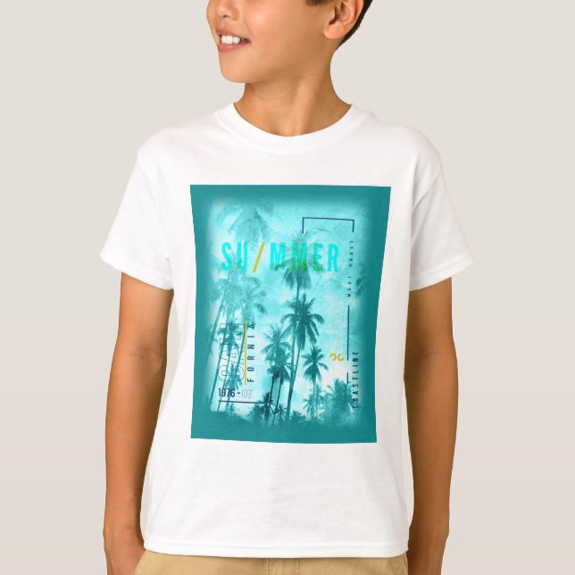 Camiseta Design de Verão da Califórnia (Frente)