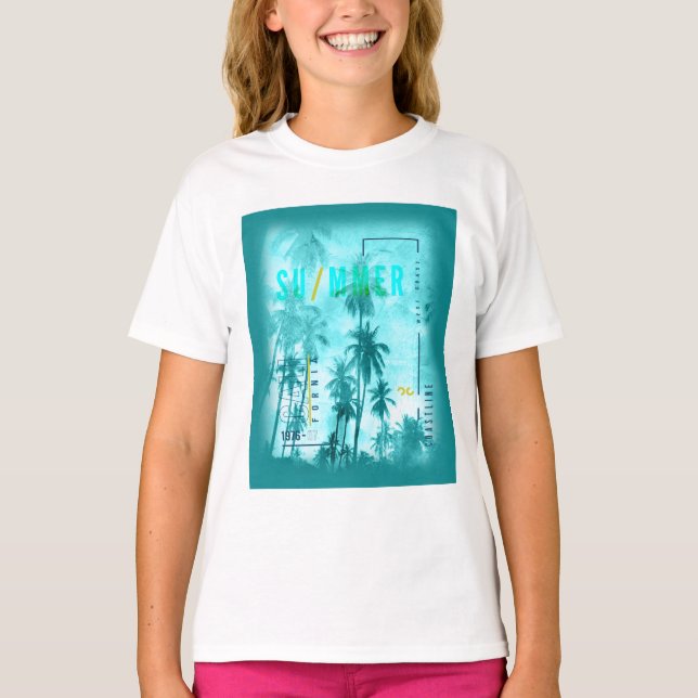 Camiseta Design de Verão da Califórnia (Frente)