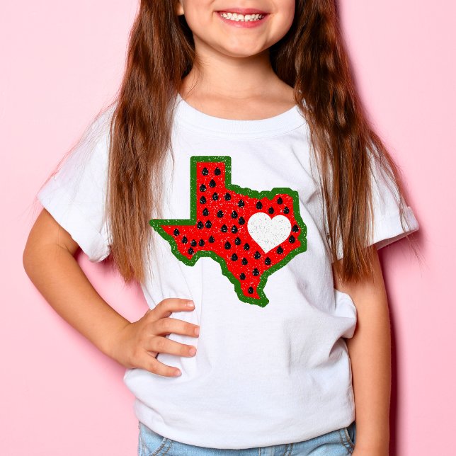Camiseta Design de verão do mapa de Watermelon do Texas (Criador carregado)
