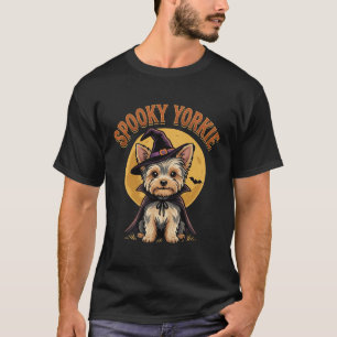 Camiseta Design de Vetor de Cachorro Bruxaria de Halloween