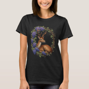 Camiseta Design de vetor de cervo e videira do estado de Ar