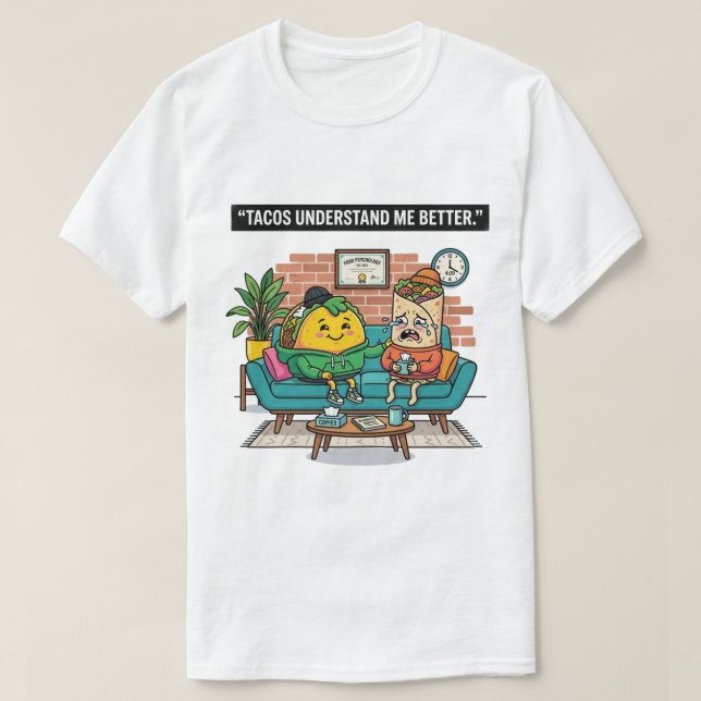 Camiseta design de vetor engraçado com tema de comida apres (Frente do Design)