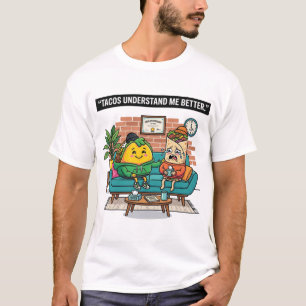 Camiseta design de vetor engraçado com tema de comida apres