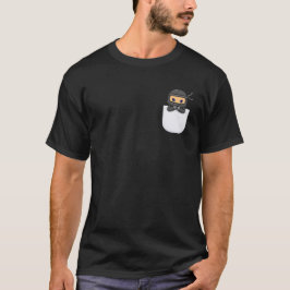 Camiseta Design de vetor Ninja I de bolso bonito