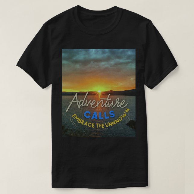 Camiseta Design de Viagem e exploração personalizada (Frente do Design)