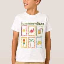 Design de Vibes de Verão Retrô com Sol